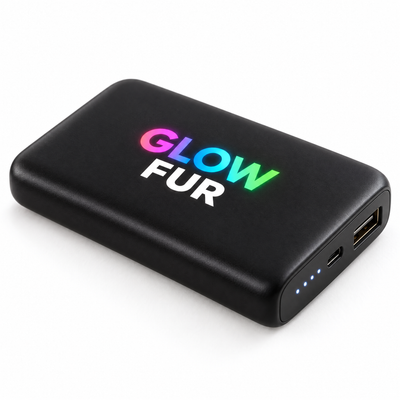 GlowFur portable USB power bank