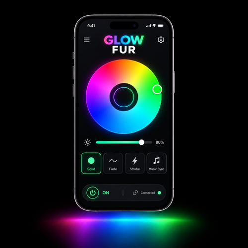 GlowFur LED Coat